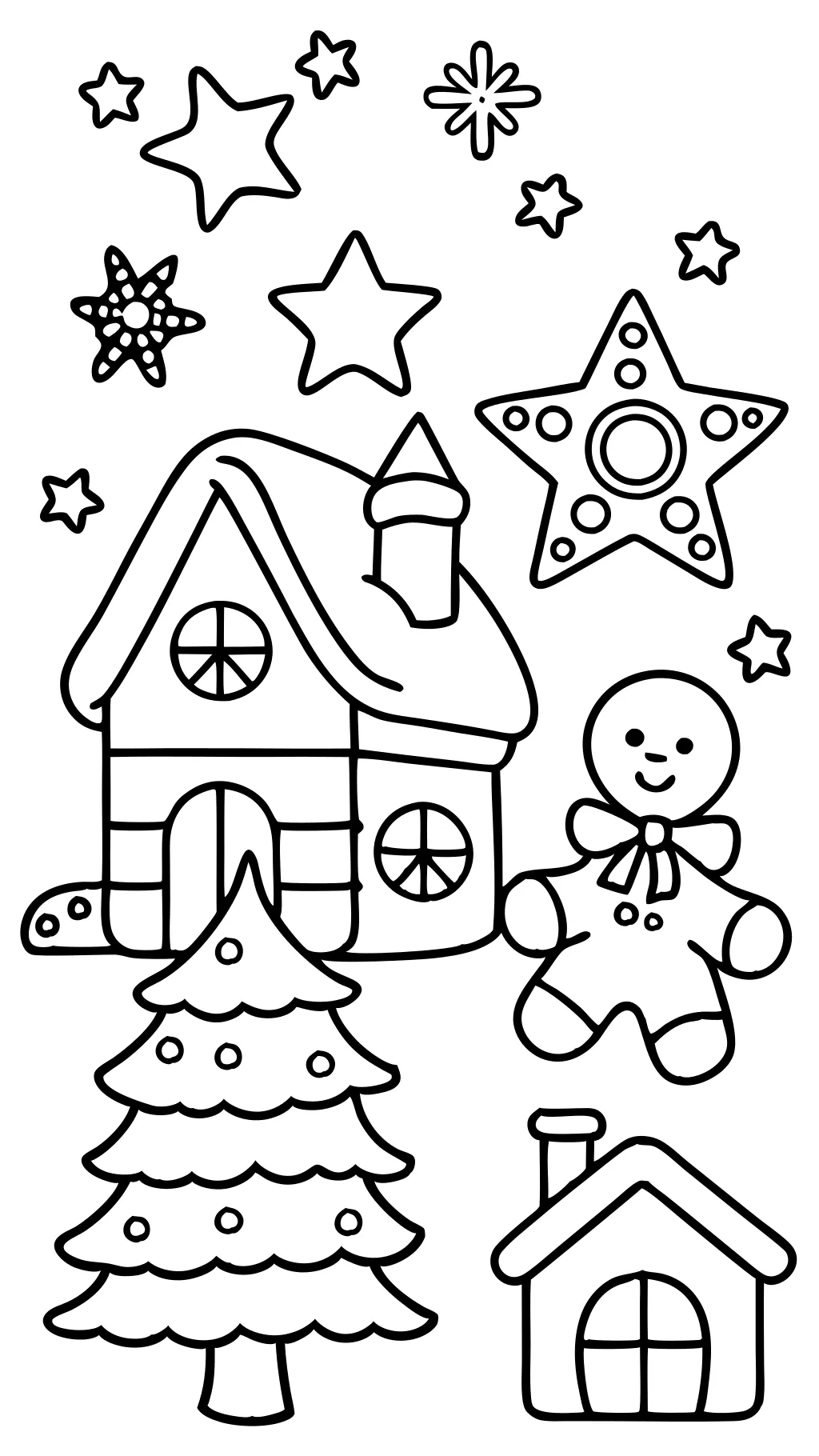 gingerbread christmas coloring pages